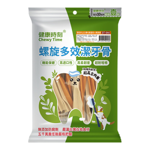健康時刻 雙機能-螺旋多效潔牙骨-爆毛鱉蛋粉+葉黃素